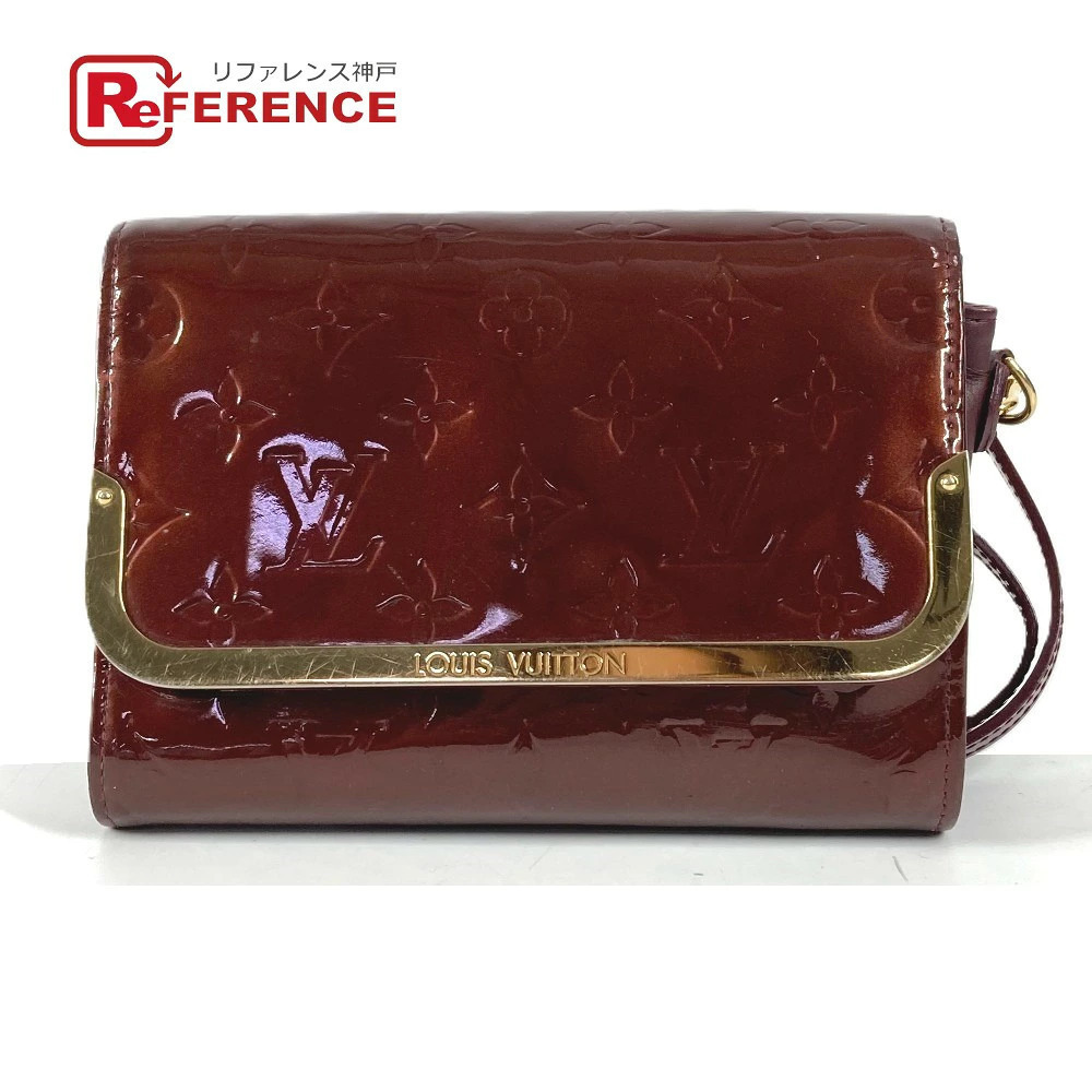 Louis Vuitton Vernis Rossmore Bag Shoulder Clutch Rouge Fauviste Purple